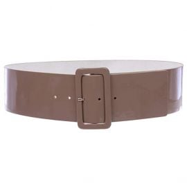 High Waist Wide Patent fashion Square Belt at Amazon